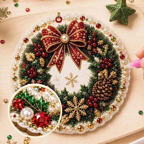 Adornos de Navidad con diamantes – Pack de 6