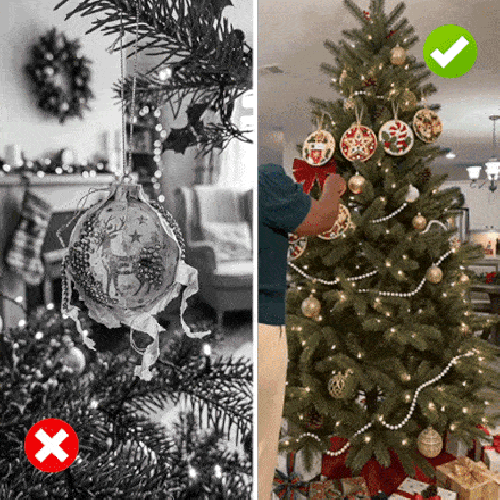 Adornos de Navidad con diamantes – Pack de 6