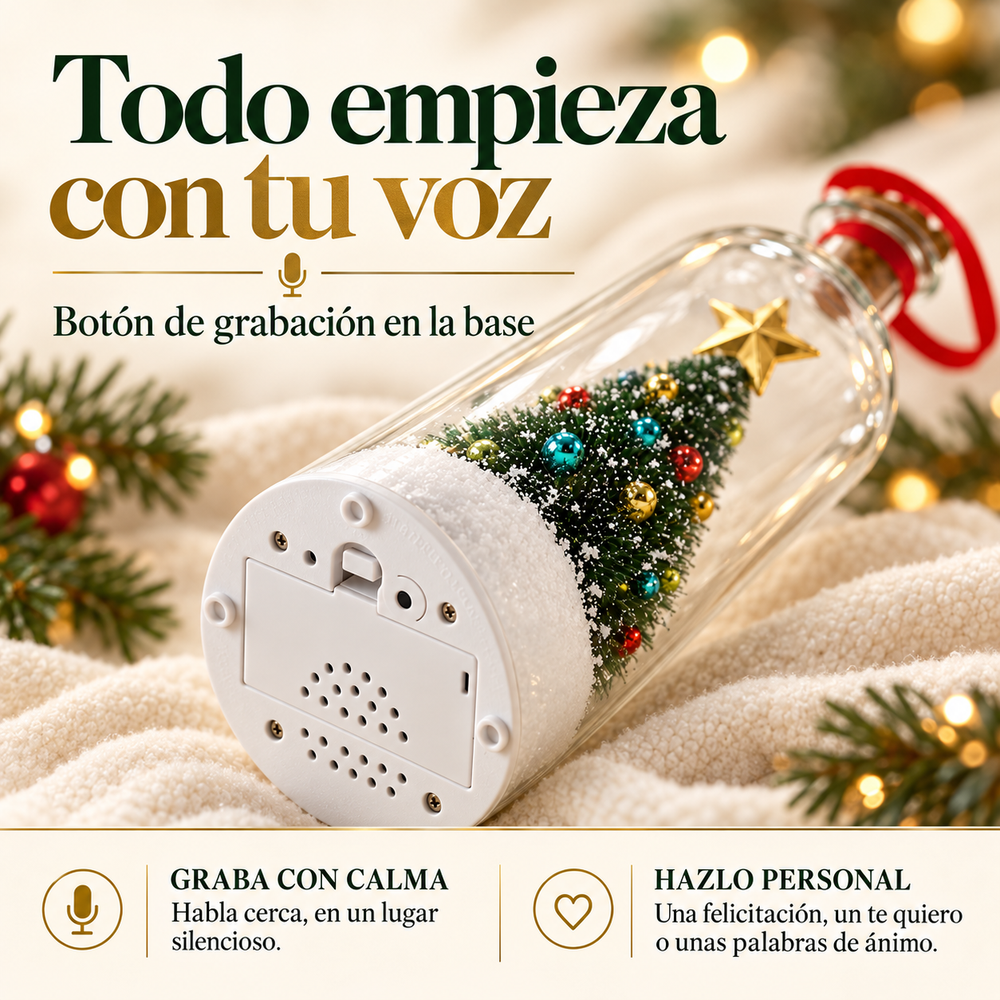 Adorno de Navidad con mensaje de voz